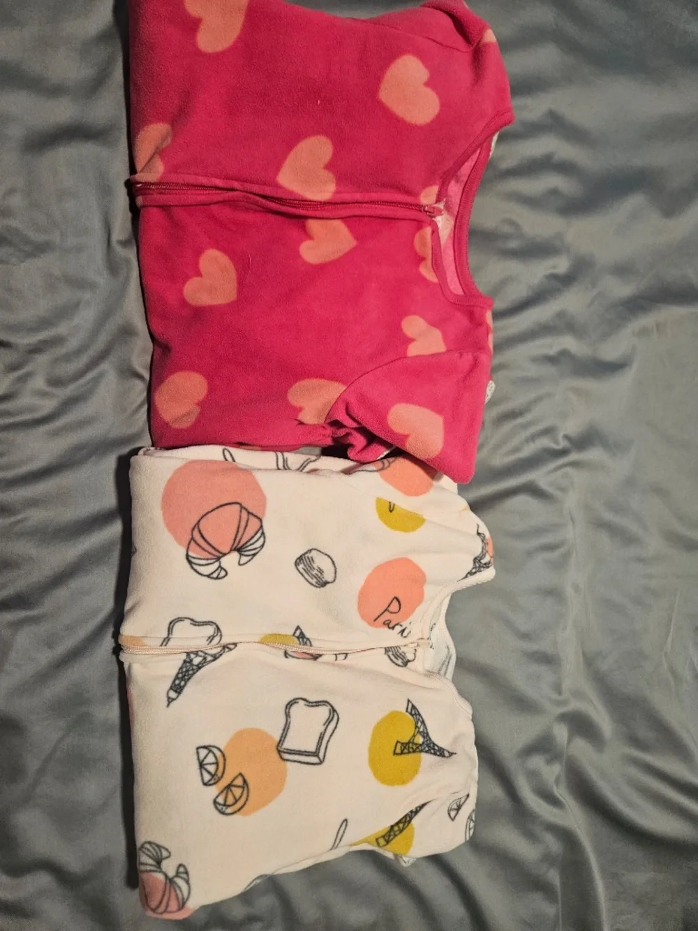 Little Girls Carters 2 pack Footy PJ's